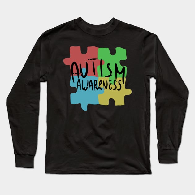 Autism awareness Long Sleeve T-Shirt by Antiope